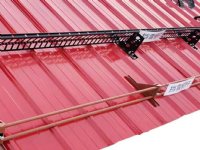 彩钢瓦屋面挡雪栅栏 新型屋面防雪装置