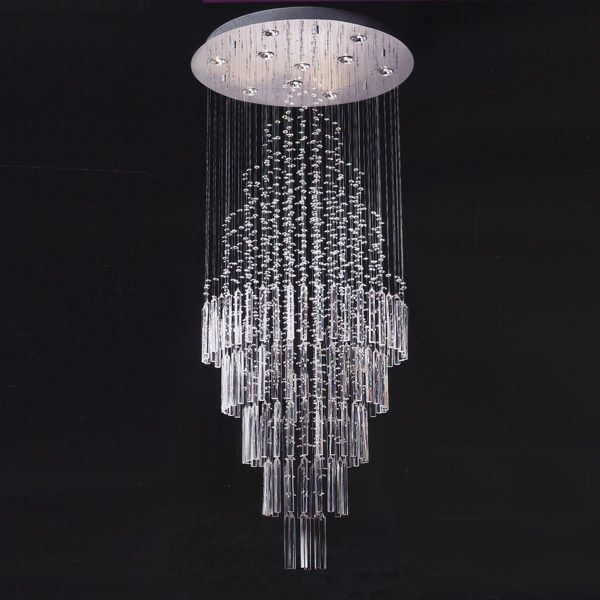 楼梯吊线水晶灯