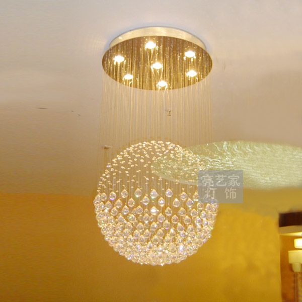 球形卧室水晶灯