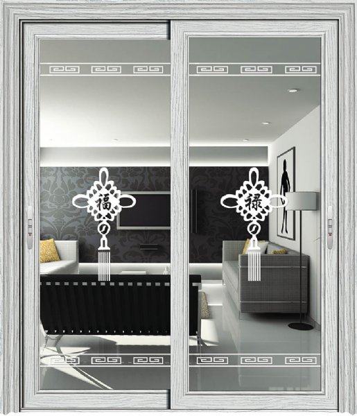 1.2铝合金推拉门厨房标配带金刚网