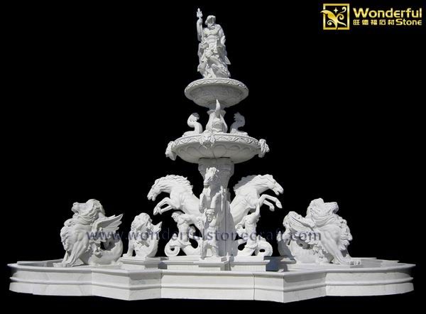 飞狮骏马喷泉