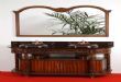 橡木仿古浴室柜