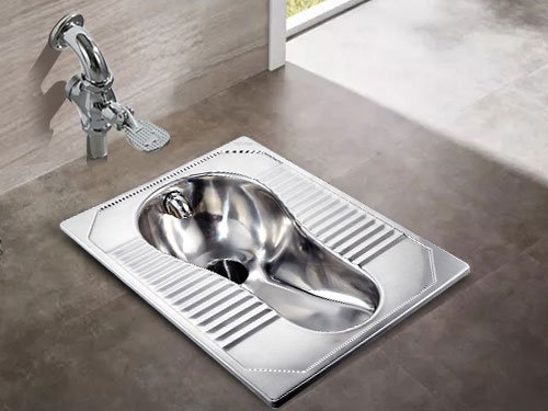 移动厕所用 不锈钢蹲便器 **款