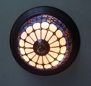 地中海蓝白风情25CM全吸顶灯