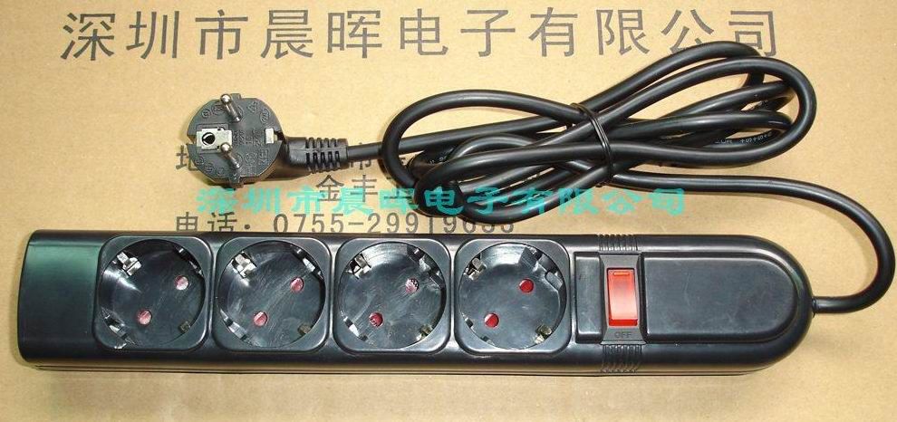 厂家批发防雷德式排插