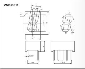LED数码管0.32英寸一位
