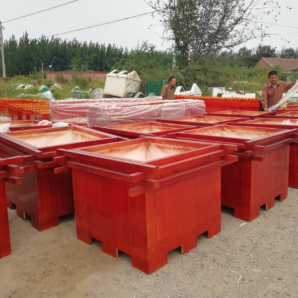 保定户外花箱 防腐木花箱 木质花盆