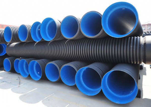 HDPE双壁波纹管排污管黑色排水管