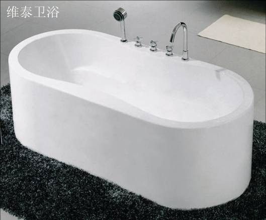 OEM定制椭圆1.6米亚克力浴缸