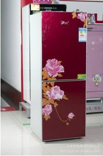 日普红色冰箱 红牡丹