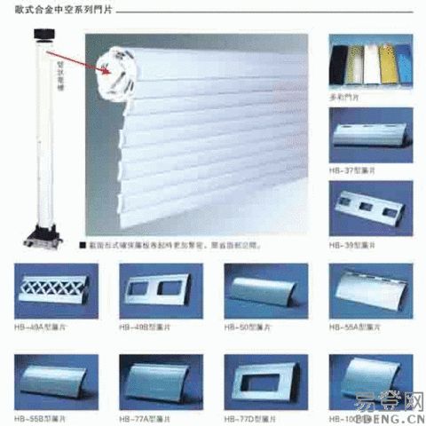 双层铝合金卷闸门