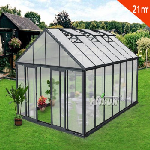 铝合金阳光板阳光房 花房 电动天窗玻璃房 隔热 温室 SH1001D-PC