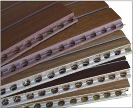 木质防火吸音板槽木孔木