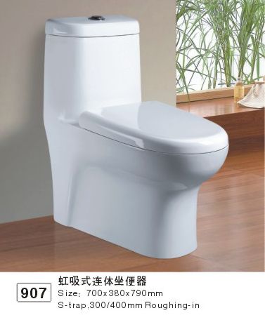虹吸式连体坐便器907