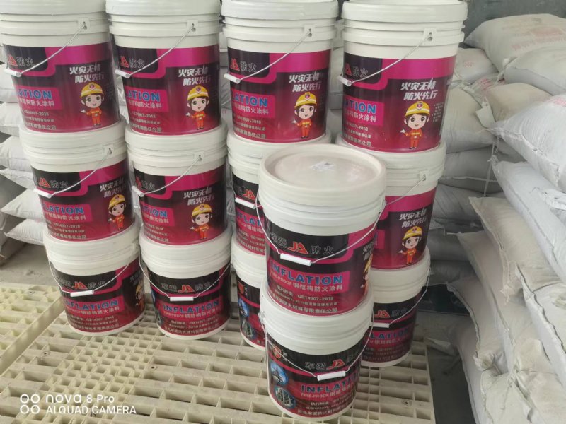 厚型水性超薄型钢结构石膏隧道室内室外隔热阻燃薄型油性防火涂料