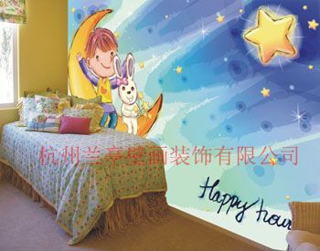 儿童房卡通壁画