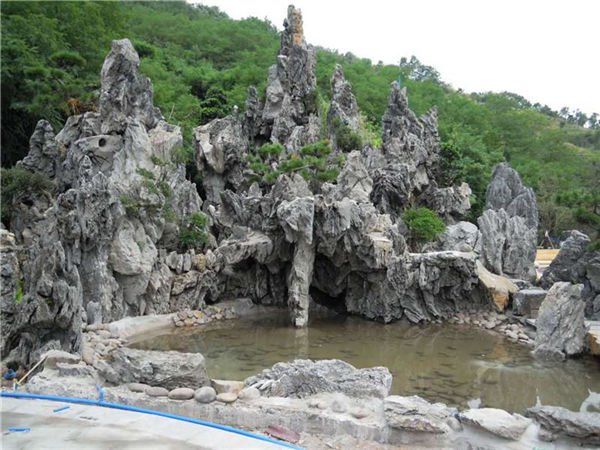 厦门园景假山制作假山用石