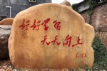 龙井校园入口景观石励志景石