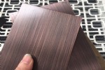 黑龙江彩色不锈钢供应商 镀铜发黑拉丝仿铜装饰板 紫铜拉丝镀铜