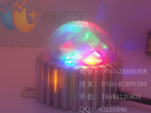 3W大功率七彩LED点光源