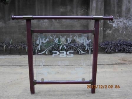 氟碳木纹锌钢组合式护栏