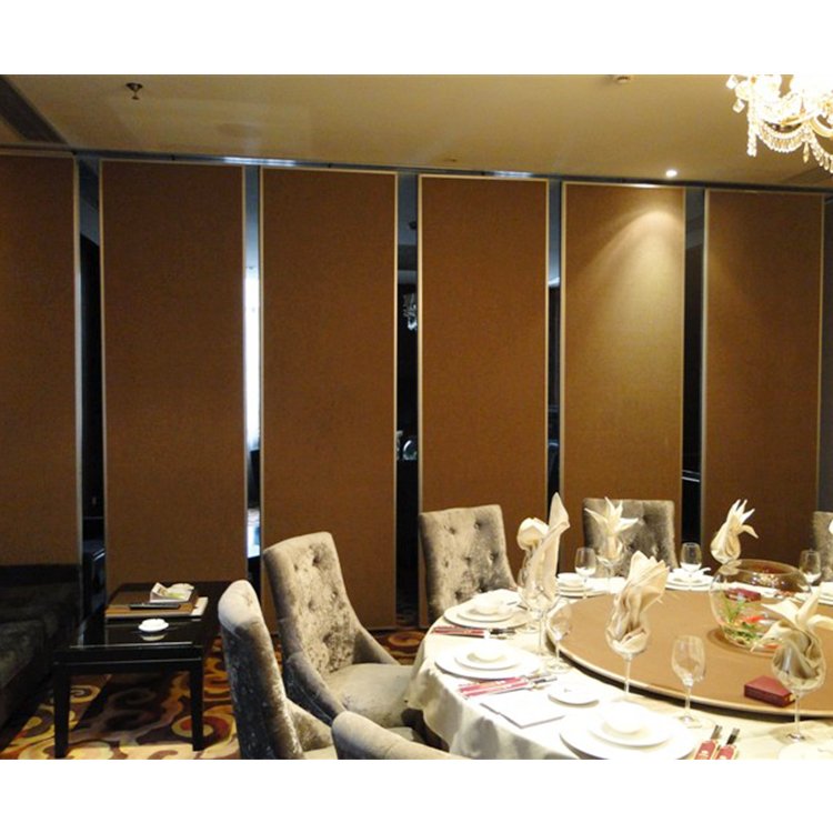 惠东饭店活动屏风隔墙赛勒尔85型隔断推拉门装修