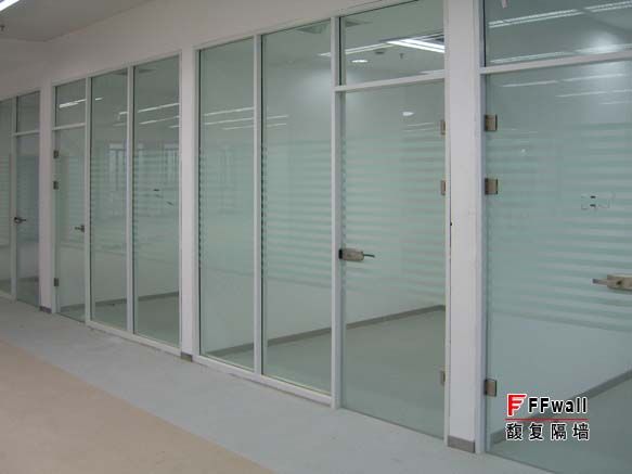 馥复83型单层玻璃隔断