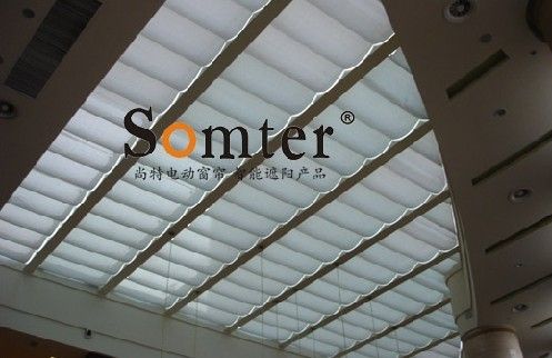 供应尚特折电动叠式天篷帘