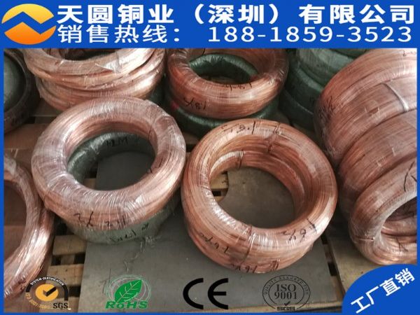 供应C1100 C1020导电电极高精紫铜线 电线电缆用紫铜线