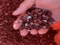 胭脂红水磨石子碎石子 建筑园林工程用红石子