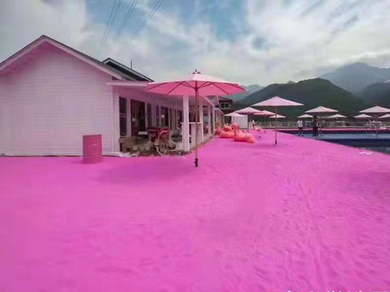 加工批发染色彩砂 景区娱乐网红烧结砂