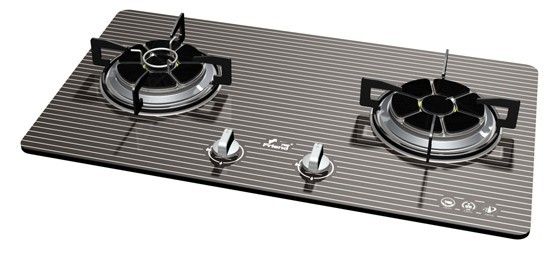 嵌入式玻璃面红外线双头灶701C2(黑白线)