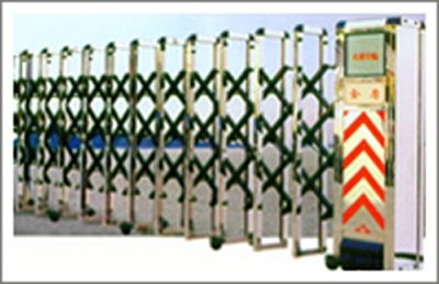 不锈钢豪华遥控伸缩门——入口门