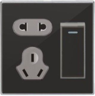 供应苹果触摸频面板 墙壁开关 二三极插座