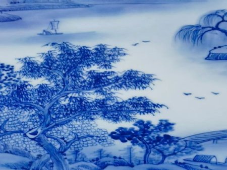 景德镇手绘青花瓷板画定制批发生产厂家