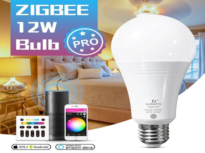¿LEDܵ12W RGBCCTݵ ʱ Զ ɫZIGBEE