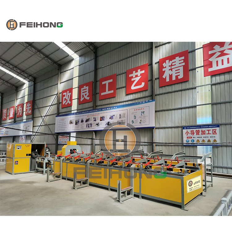 飞宏厂家小导管生产线 隧道注浆小导管全自动生产线 FHDG60型超前小导管生产流