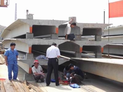 大跨度预应力双T板