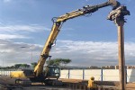 打桩臂挖掘机日立ZX490LCH-5A挖掘机打桩臂16米定制改装厂家