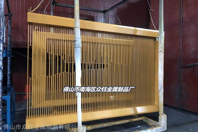 山峦造型金属格栅 售楼处不锈钢山形背景墙